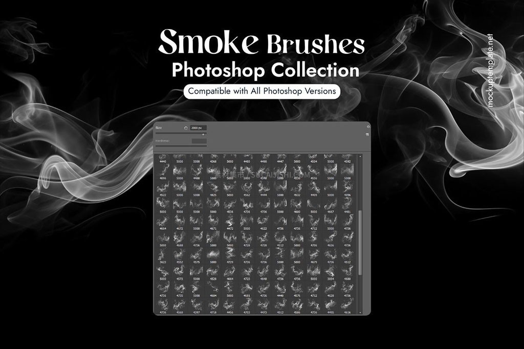 250+Photoshop高清烟雾特效笔刷
